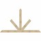 Ekena Millwork Saratoga Rough Sawn Timber Gable Bracket, Douglas Fir, 108"W x 63"H x 4"D x 6"F, 14/12 Pitch GBW108X63X0406SAR00RDF - alternate 1